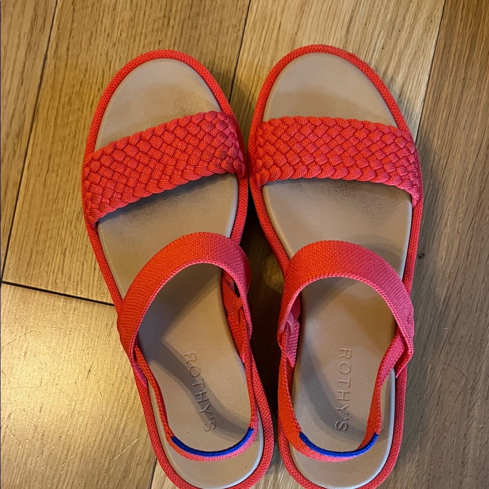 Rothy's Kids Vibrant Red Sandals